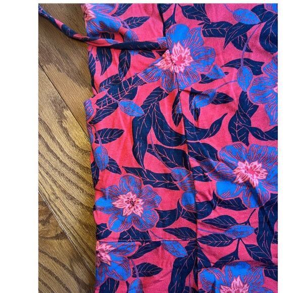 Anybody Wide Leg Romper, Multicolor, Floral, size 1XP, Capri Length, Gaucho - Picture 4 of 12